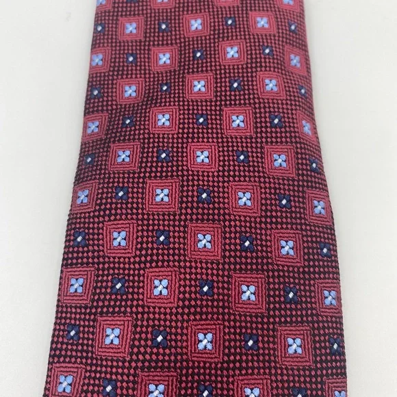 David Donahue Elegant Red and Blue Ties Luxury - Picture 5 of 6
